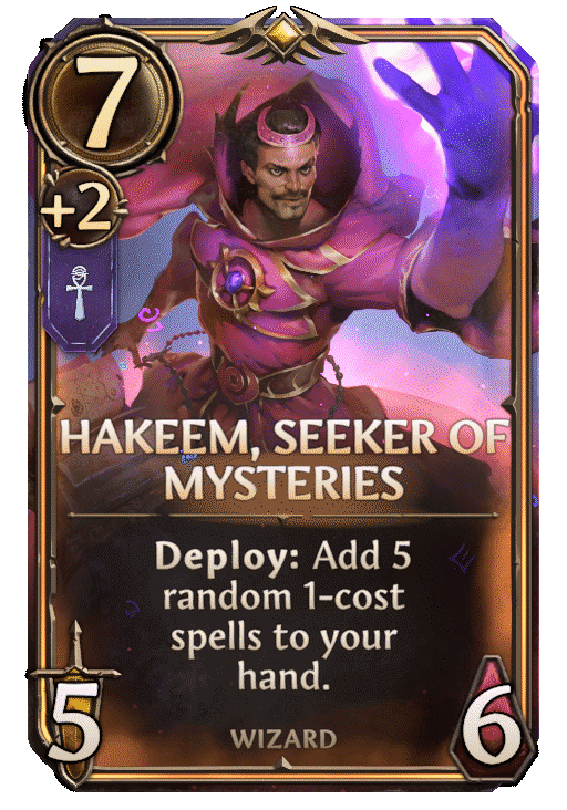 Hakeem, Seeker of Mysteries, Academy Unit card in Might & Magic Fates