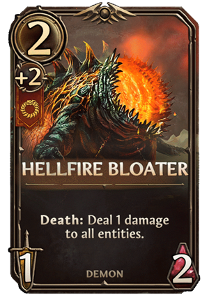 Hellfire Bloater, Inferno Unit card in Might & Magic Fates