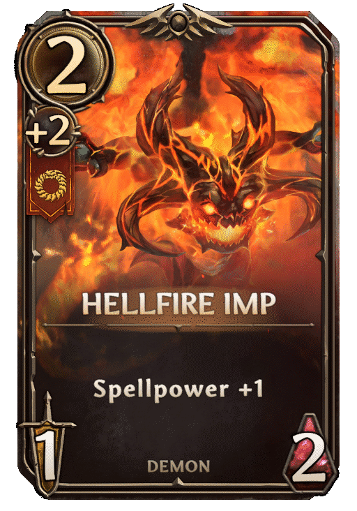 Hellfire Imp, Inferno Unit card in Might & Magic Fates