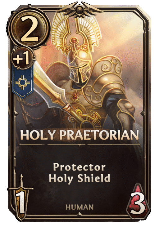 Holy Praetorian, Haven Unit card in Might & Magic Fates