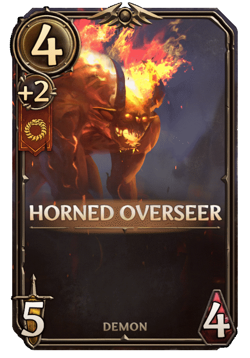 Horned Overseer, Inferno Unit card in Might & Magic Fates