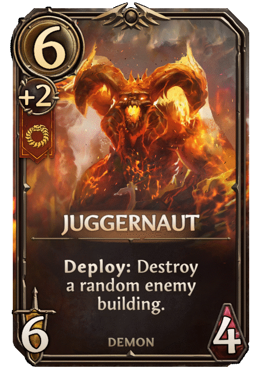 Juggernaut, Inferno Unit card in Might & Magic Fates