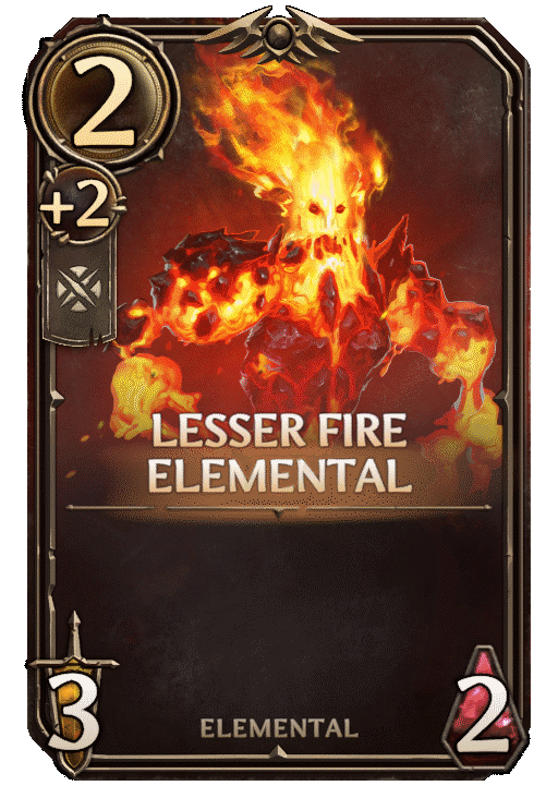 Lesser Fire Elemental, Neutral Unit card in Might & Magic Fates
