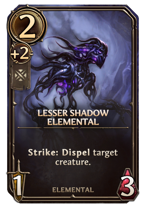Lesser Shadow Elemental, Neutral Unit card in Might & Magic Fates