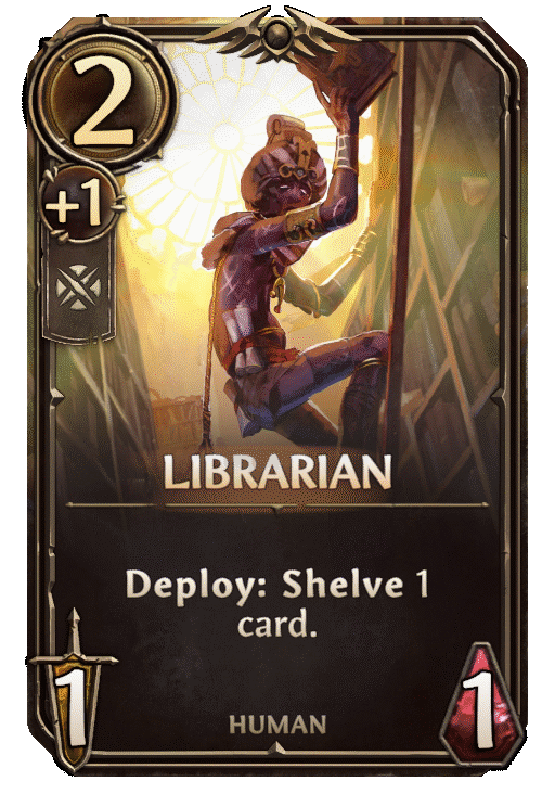 Librarian, Neutral Unit card in Might & Magic Fates