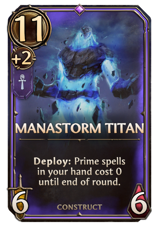 Manastorm Titan, Academy Unit card in Might & Magic Fates