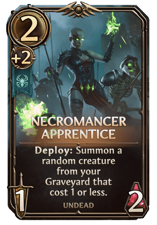 Necromancer Apprentice, Necropolis Unit card in Might & Magic Fates