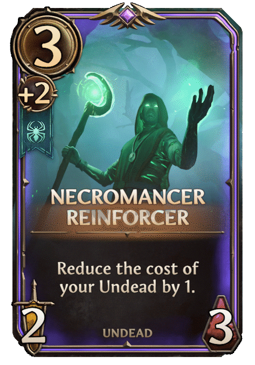 Necromancer Reinforcer, Necropolis Unit card in Might & Magic Fates