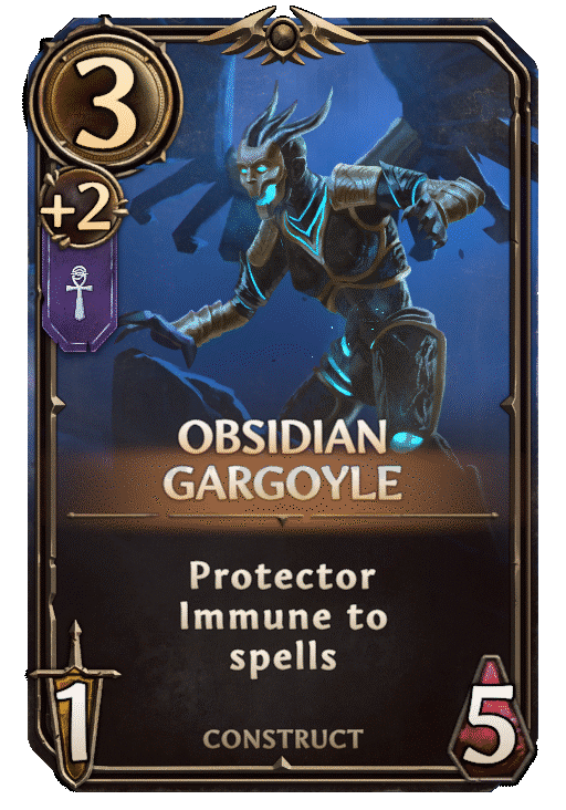 Obsidian Gargoyle, Academy Unit card in Might & Magic Fates
