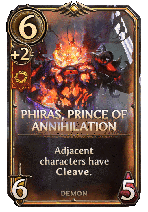 Phiras, Prince of Annihilation, Inferno Unit card in Might & Magic Fates