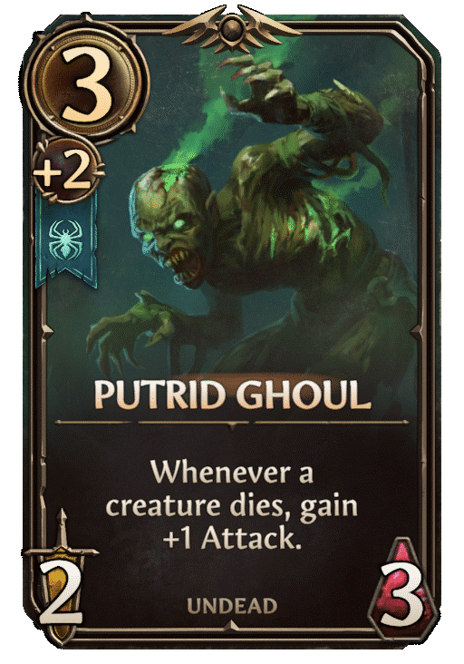 Putrid Ghoul, Necropolis Unit card in Might & Magic Fates