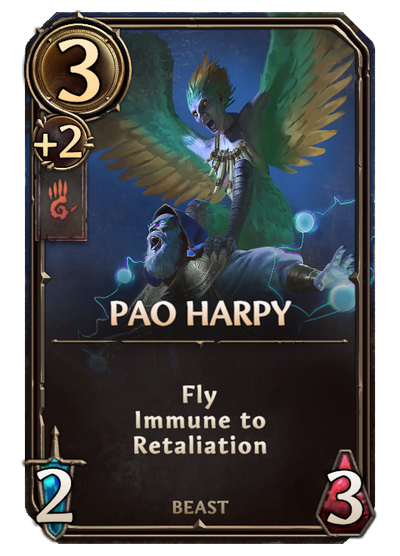 Ranaar Harpy, Stronghold Unit card in Might & Magic Fates