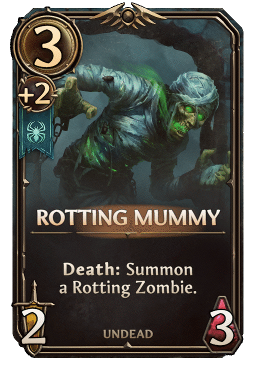 Rotting Mummy, Necropolis Unit card in Might & Magic Fates