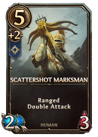 Scattershot Marksman, Haven Unit card in Might & Magic Fates