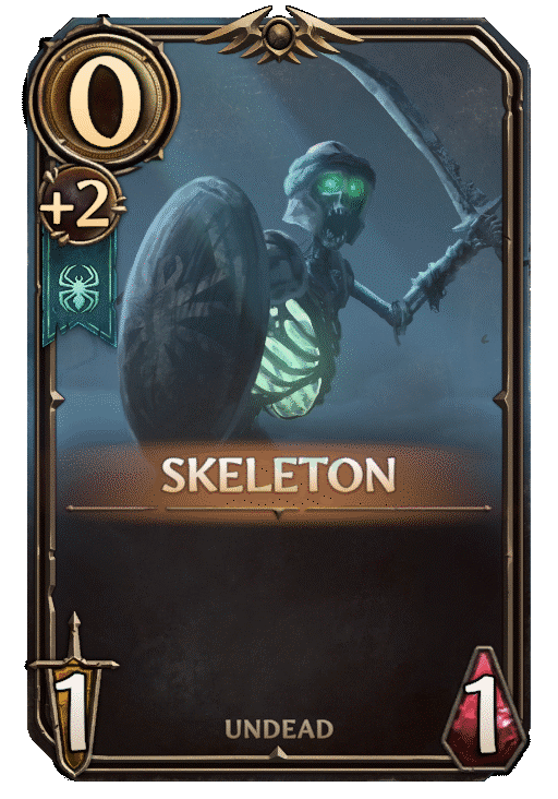 Skeleton, Necropolis Unit card in Might & Magic Fates