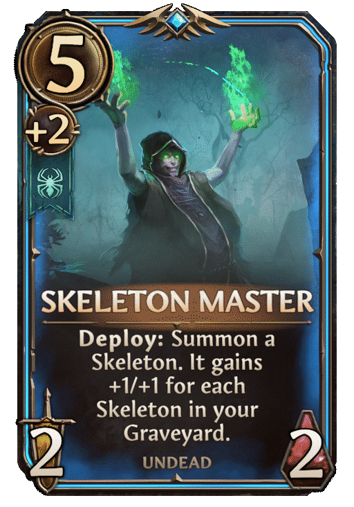 Skeleton Master, Necropolis Unit card in Might & Magic Fates