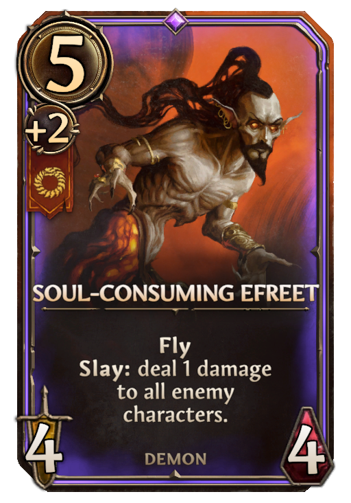 Soul-Consuming Efreet, Inferno Unit card in Might & Magic Fates