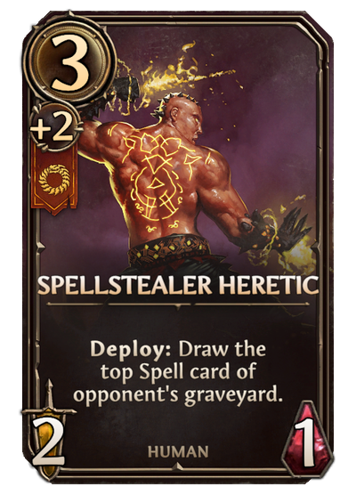 Spell Stealer Heretic, Inferno Unit card in Might & Magic Fates