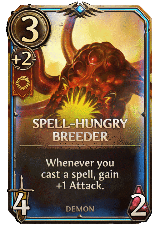 Spell-Hungry Breeder, Inferno Unit card in Might & Magic Fates
