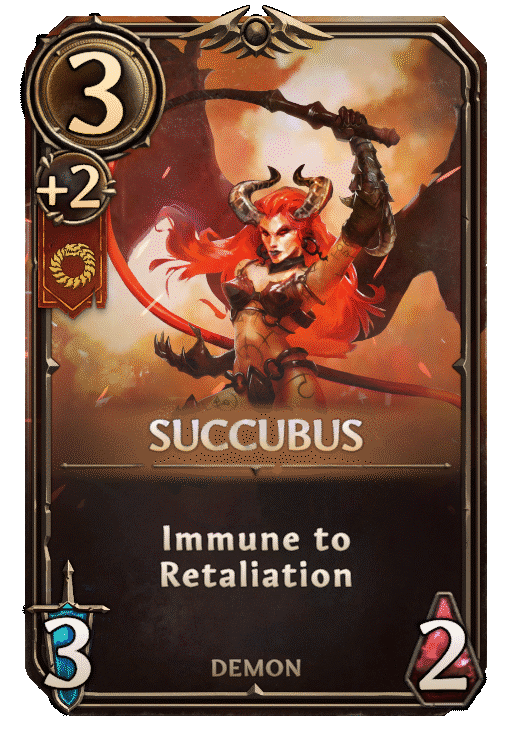 Succubus, Inferno Unit card in Might & Magic Fates
