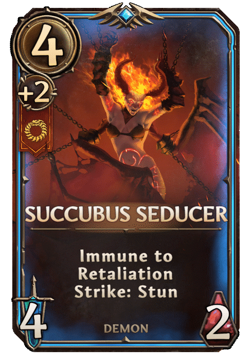 Succubus Seducer, Inferno Unit card in Might & Magic Fates