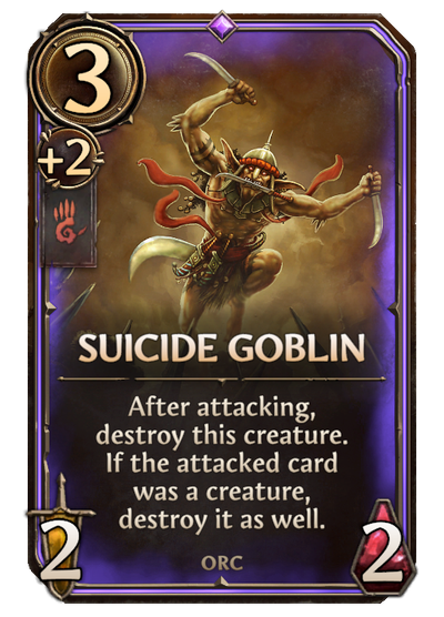 Suicide Goblin, Stronghold Unit card in Might & Magic Fates