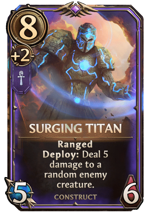Surging Titan, Academy Unit card in Might & Magic Fates