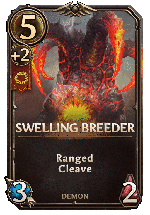 Swelling Breeder, Inferno Unit card in Might & Magic Fates