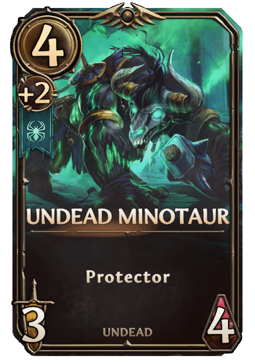 Undead Minotaur, Necropolis Unit card in Might & Magic Fates