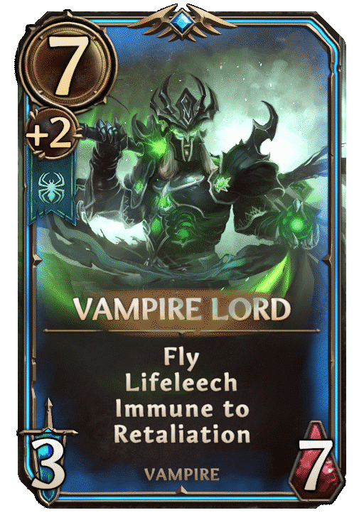 Vampire Lord, Necropolis Unit card in Might & Magic Fates