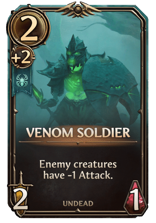 Venom Soldier, Necropolis Unit card in Might & Magic Fates