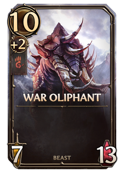 War Oliphant, Stronghold Unit card in Might & Magic Fates
