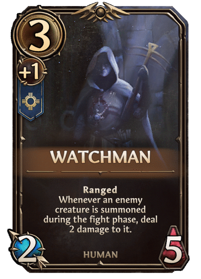 Watchman, Haven Unit card in Might & Magic Fates