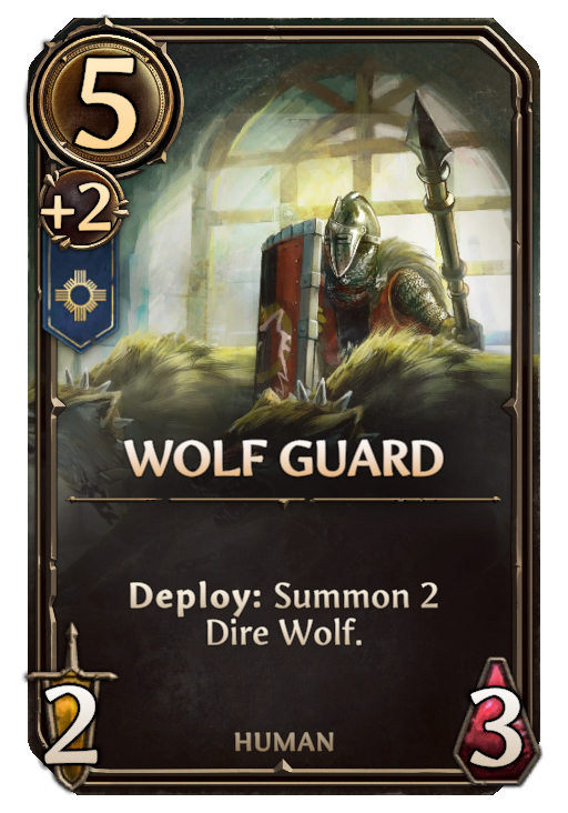 Wolf Guard, Haven Unit card in Might & Magic Fates