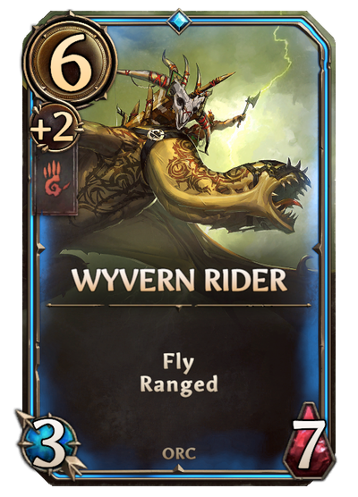 Wyvern Rider, Stronghold Unit card in Might & Magic Fates
