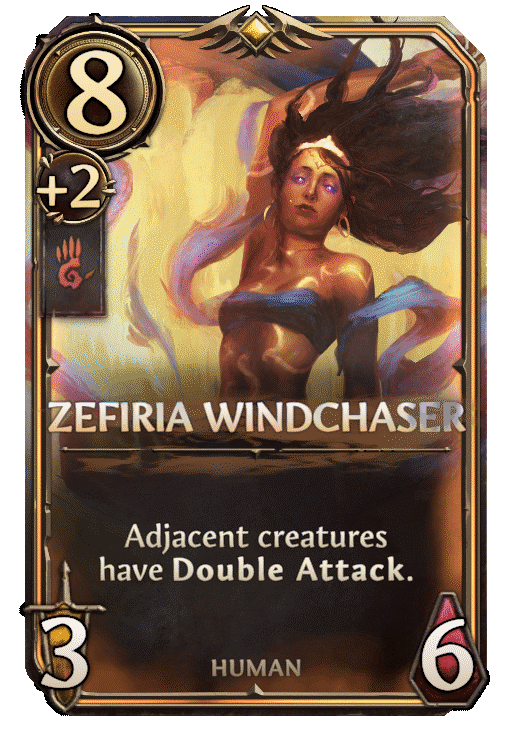 Zefiria Windchaser, Stronghold Unit card in Might & Magic Fates